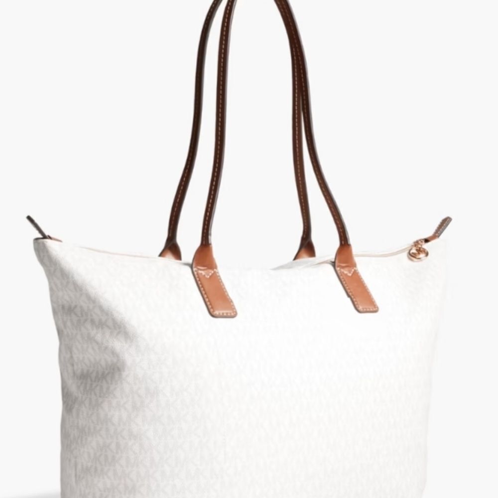 #11 Michael Kors Extra Large Monogram Stripe Tote - Picture 4 of 5